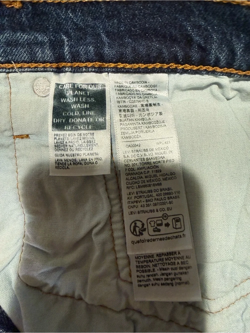 Levi's Blue Denim Jean Shorts